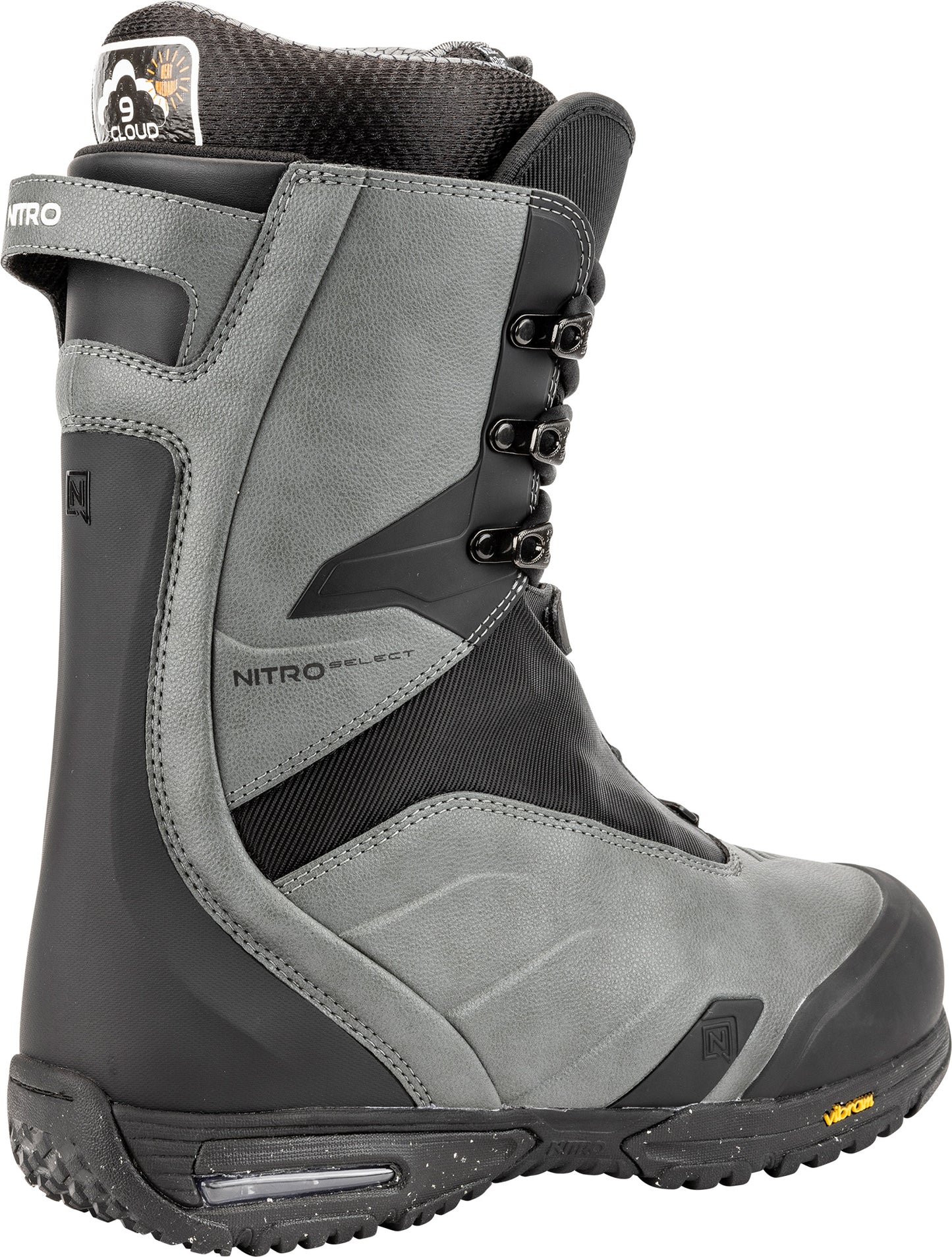 Nitro SELECT LACE BOOT´25 Snowboard Boots CHARCOAL-BLACK