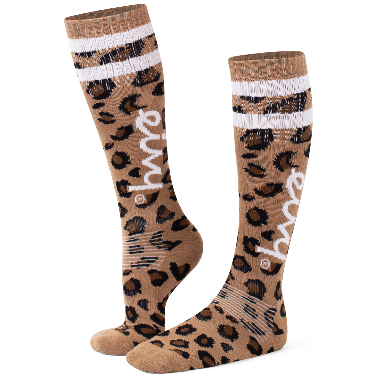 Eivy Cheerleader Wool Socks Leopard