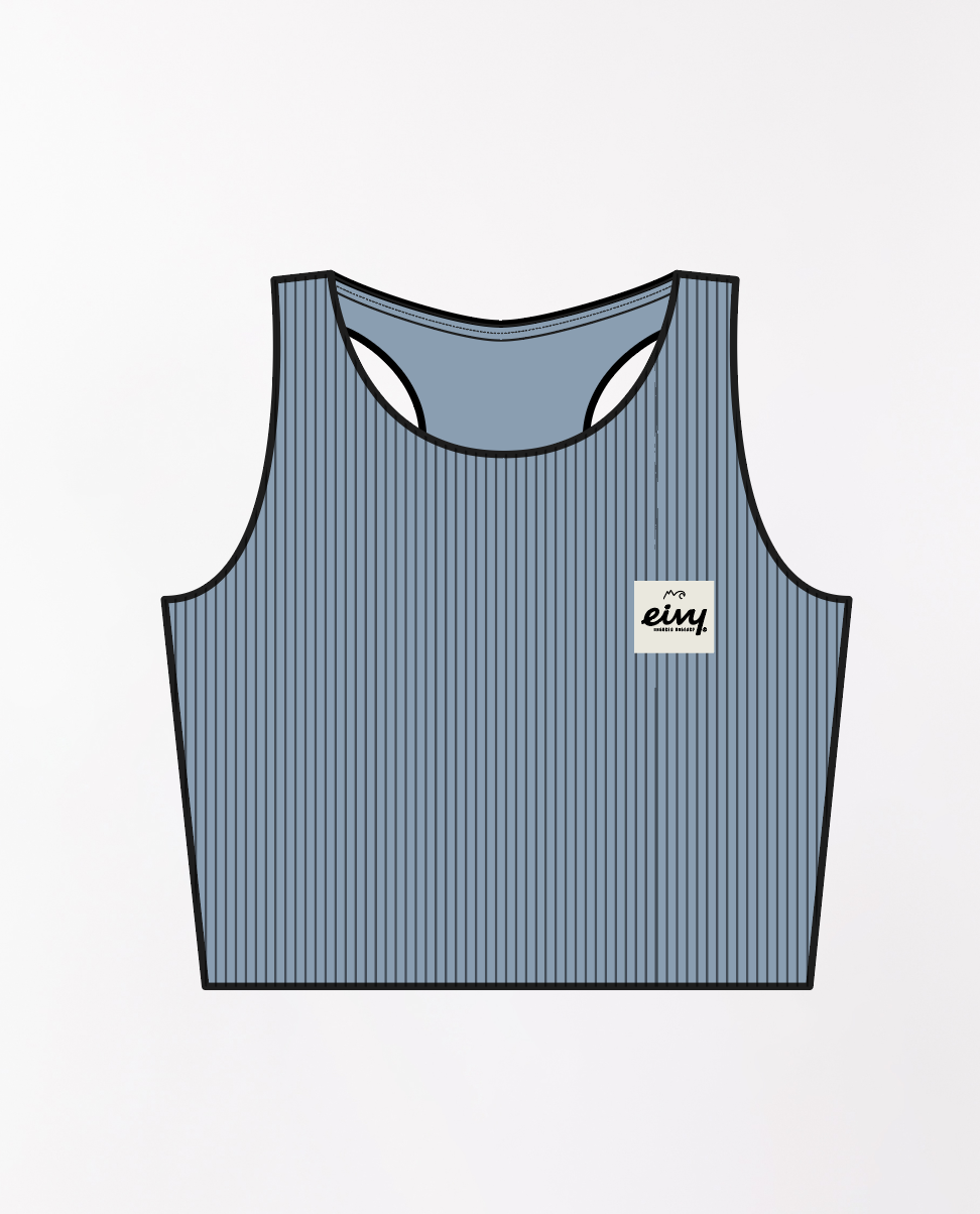 Eivy Cover Up Rib Top Faded Fog Damen-Sporttop