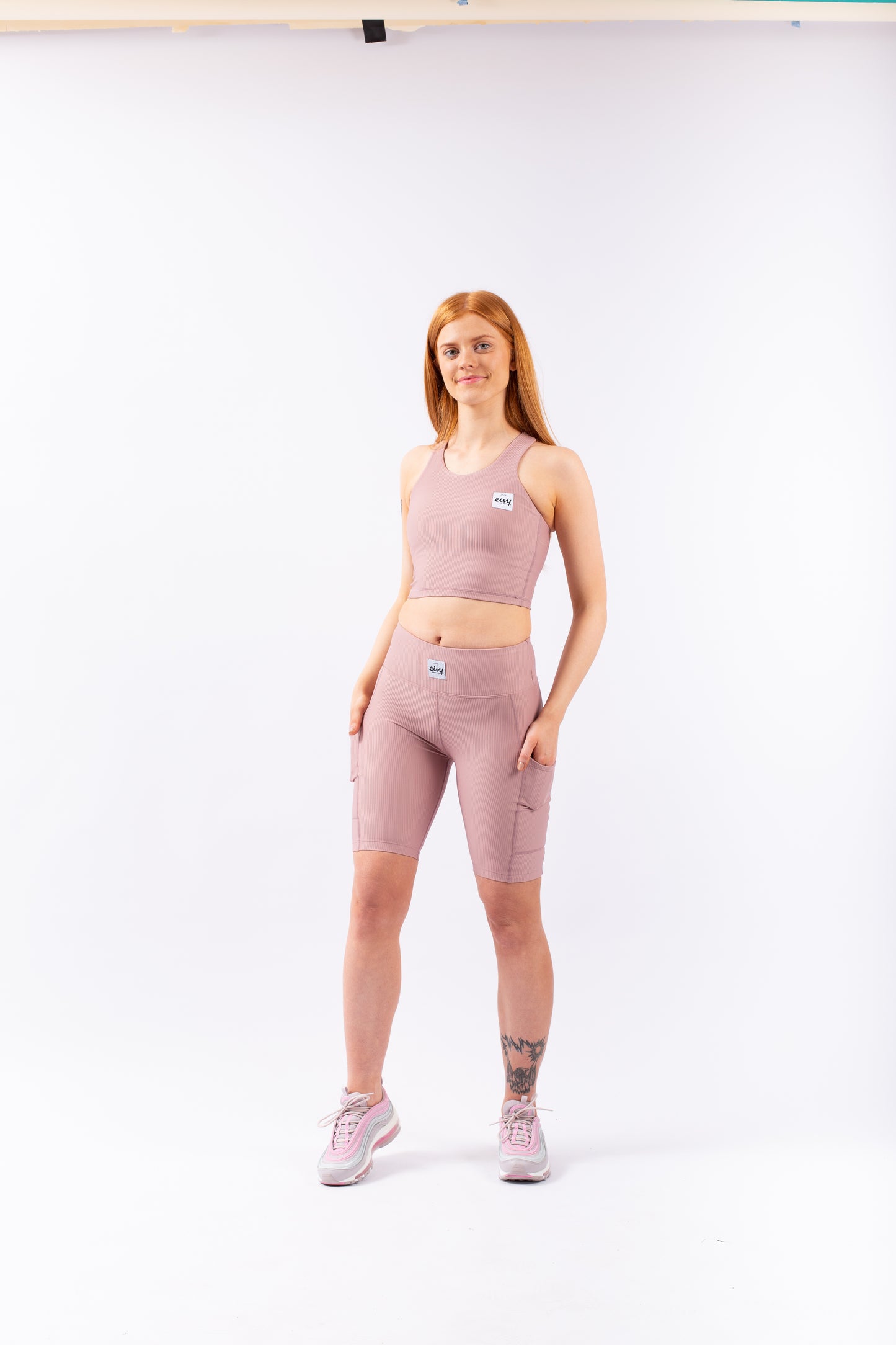 Eivy Cover Up Rib Top Faded Woodrose Sport Top