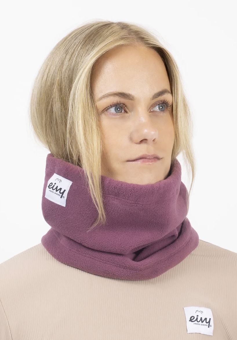 Eivy Beanie Fleece Neckwarmer Damen Mütze Nackenwärmer Pinkgundy