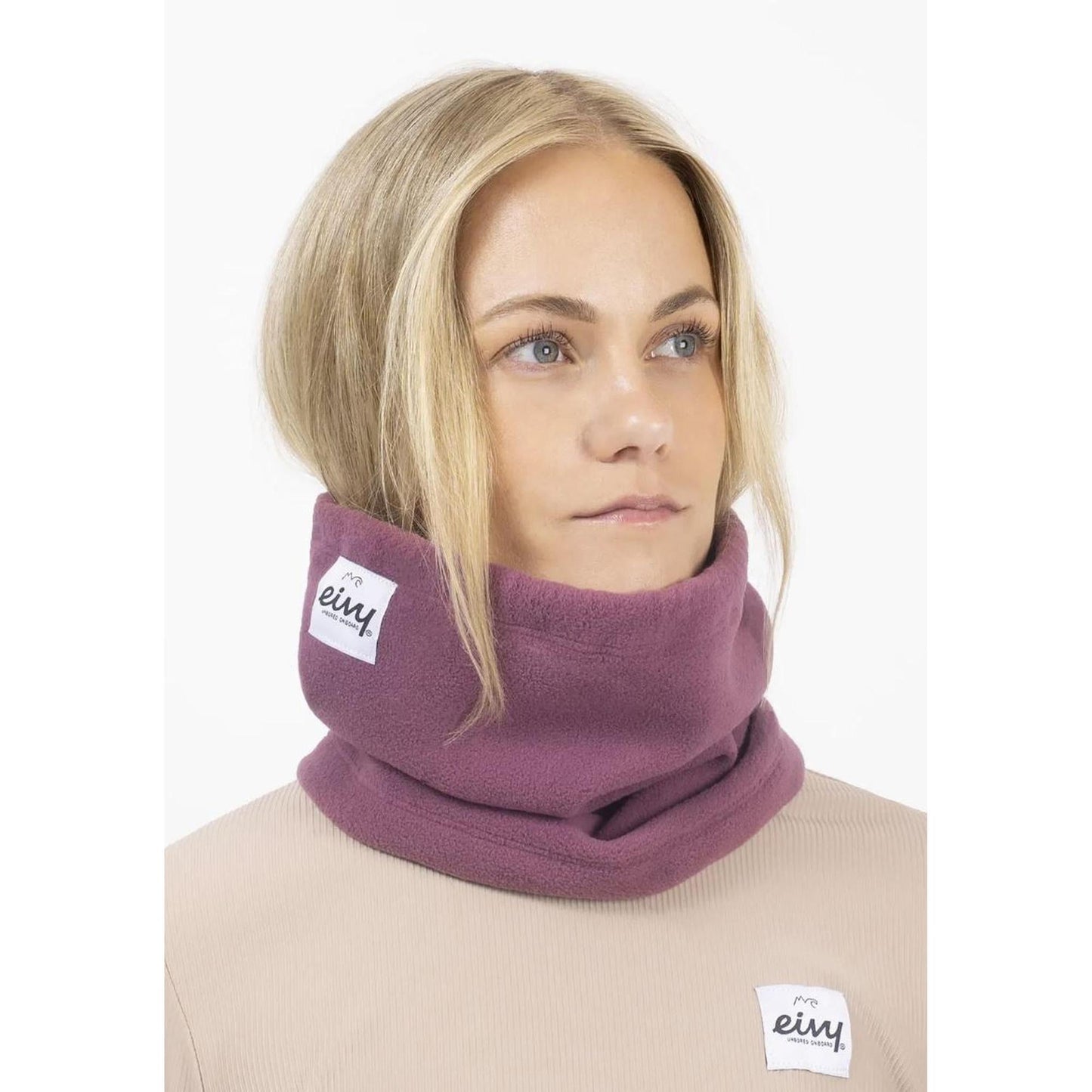 Eivy Beanie Fleece Neckwarmer Damen Mütze Nackenwärmer Pinkgundy