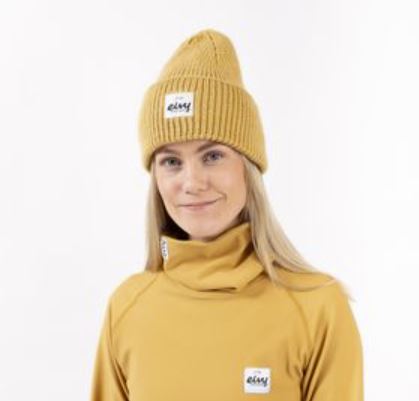 Eivy Easter Rib Wool Beanie Faded Amber