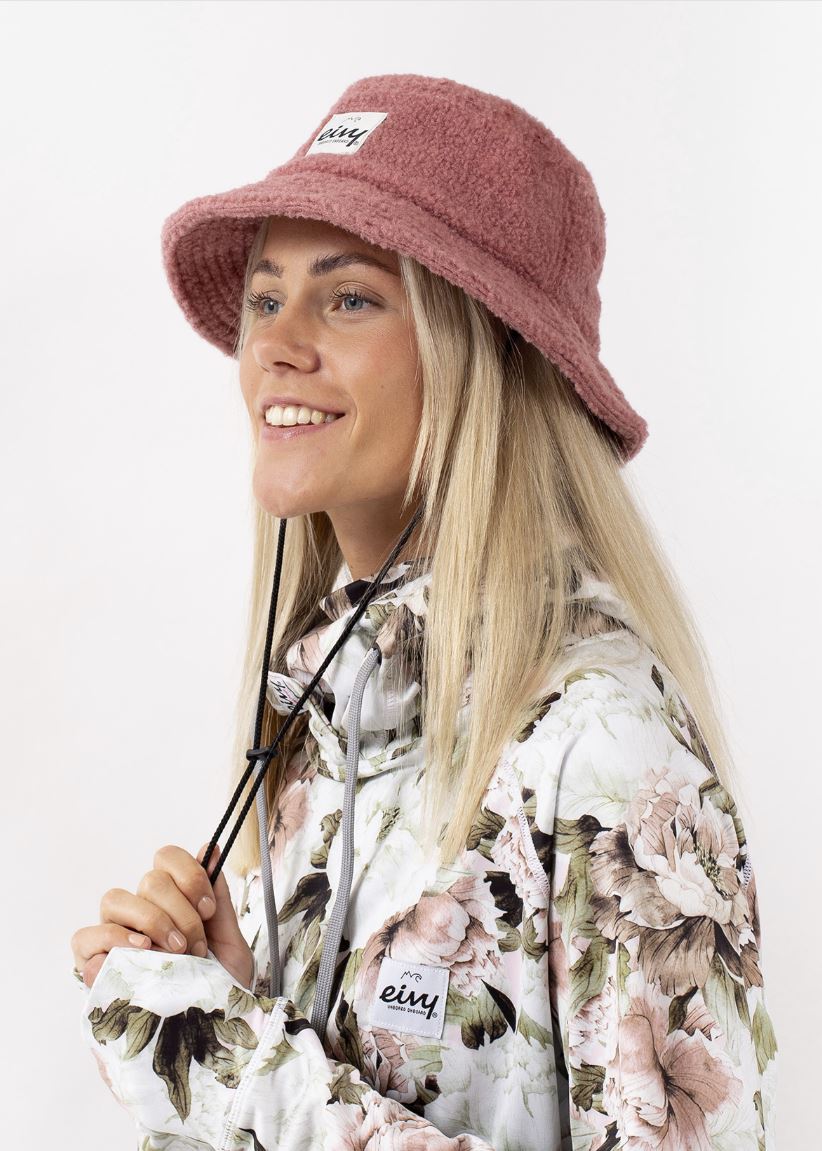 Eivy Full Moon Sherpa Hat Dusty Pink Damen Fleece-Mütze Hut