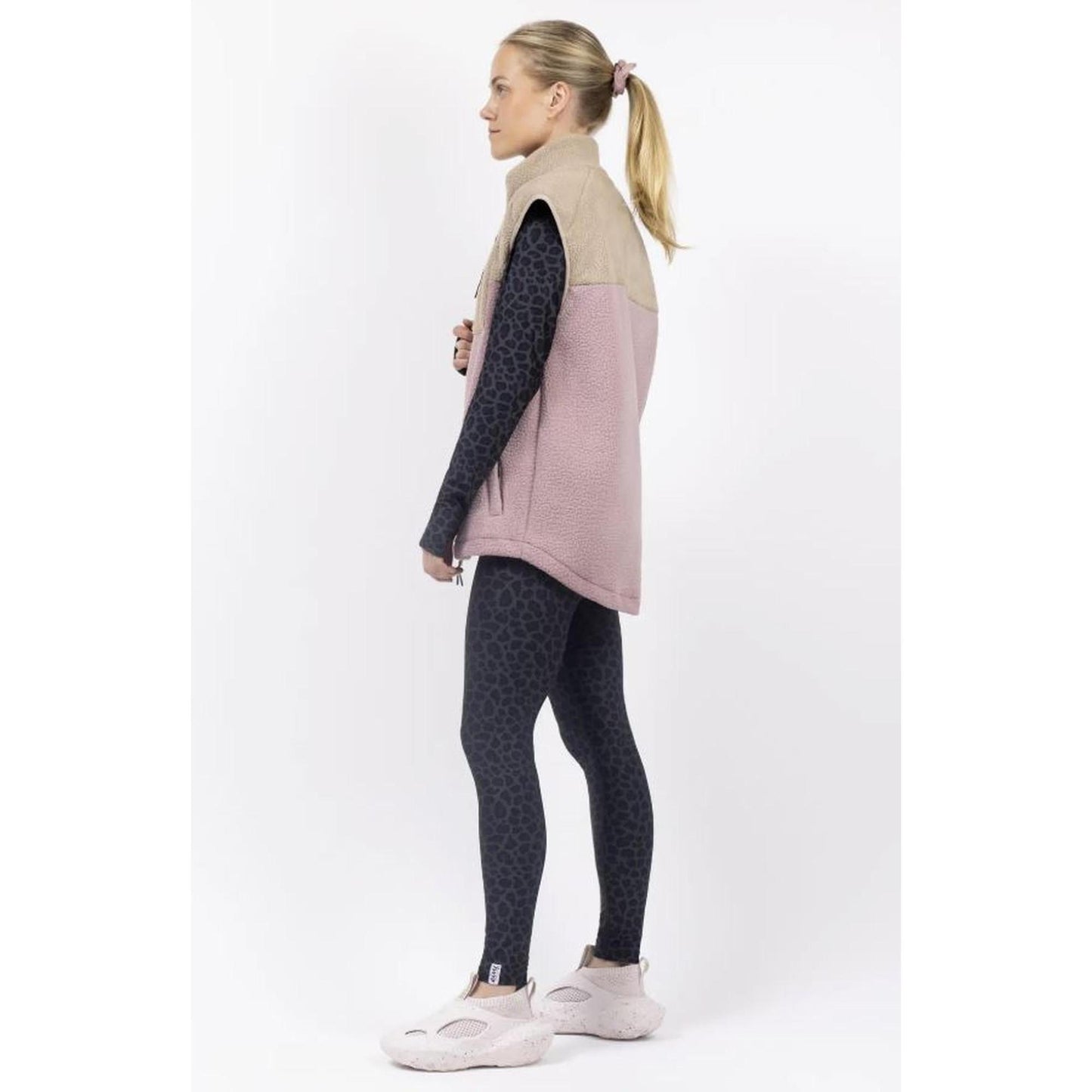 Eivy Lumberjackie Sherpa Vest Sand Faded Woodrose Damen Fleece Weste