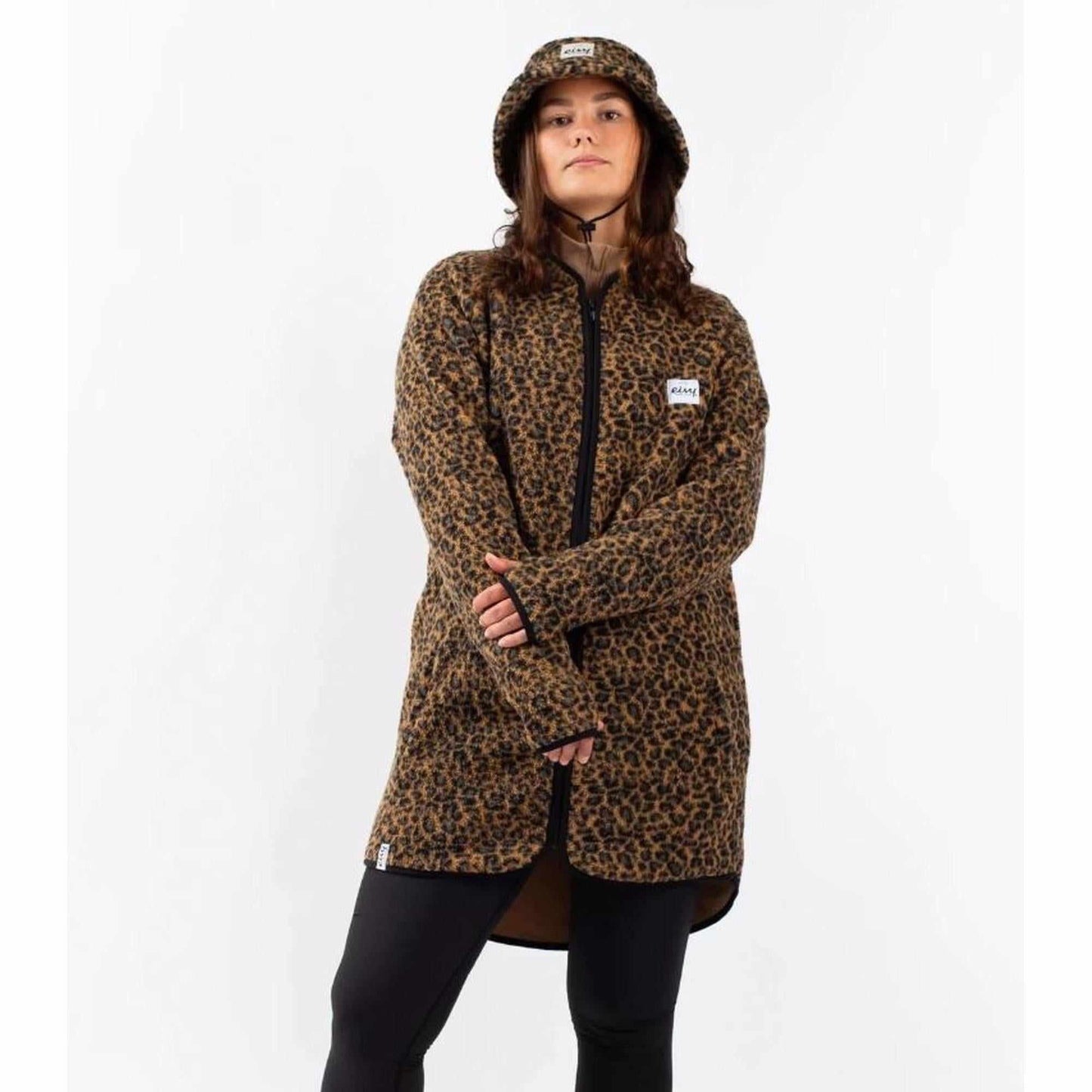 Eivy Redwood Sherpa Coat Leopard