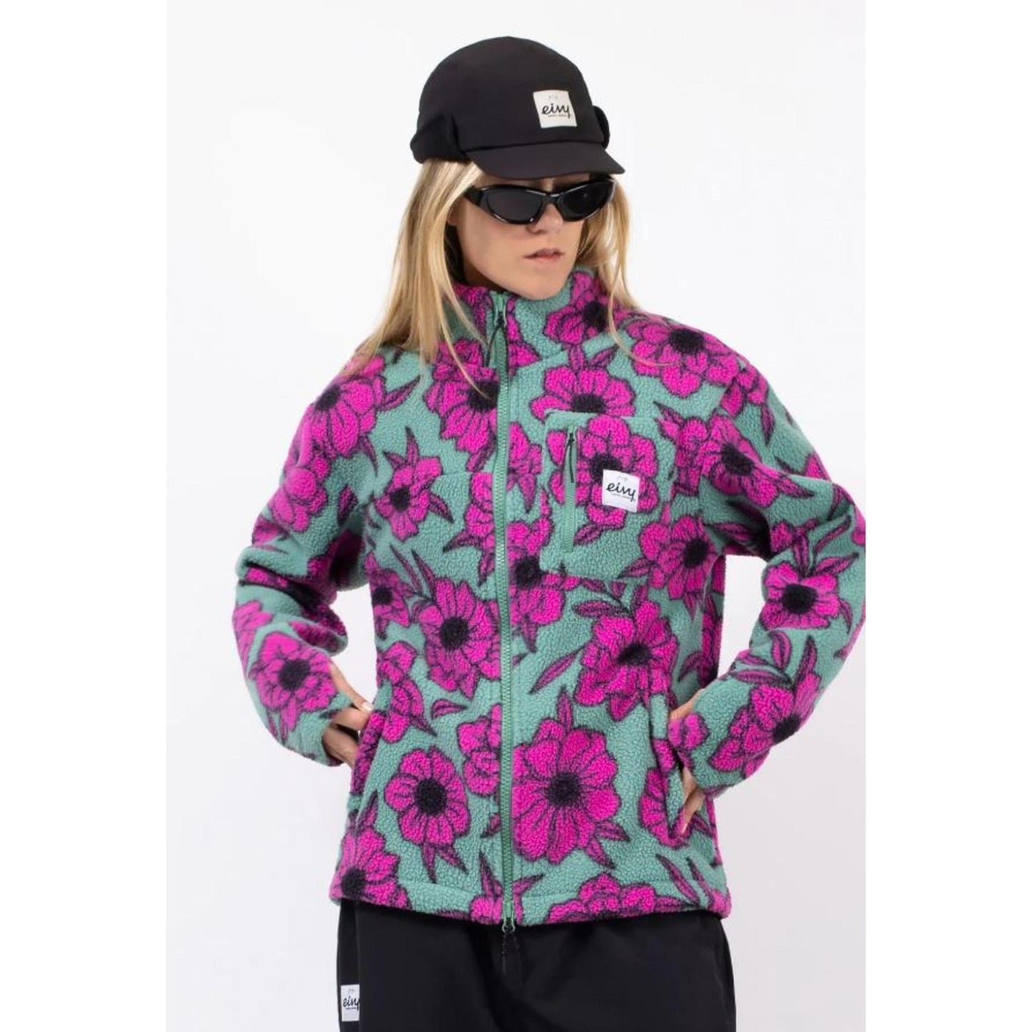 Eivy VERSA SHERPA JACKET Fleecejacke Damen Turquoise Flower