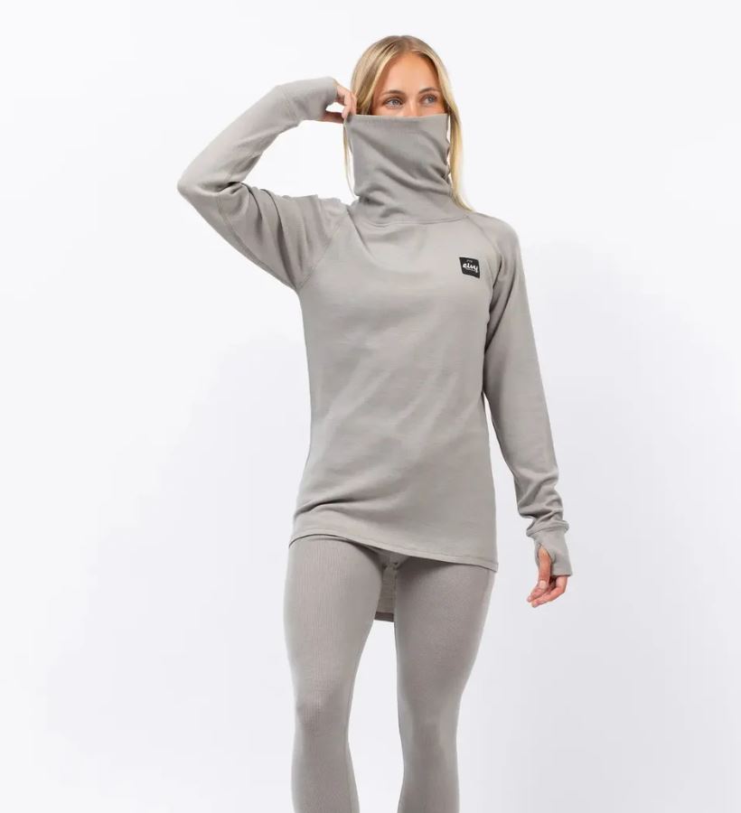 Eivy Icecold Wool Gaiter Rib Top Faded Oak