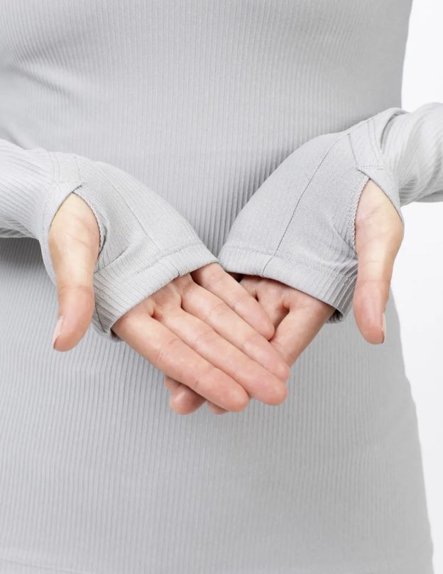 Eivy Journey Rib Top Grey Melange Damen-Baselayer-Shirt