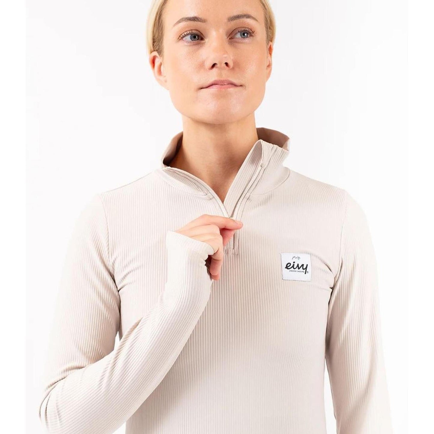 Eivy Journey Rib Top Faded Cloud Longsleeve Damen Langarm