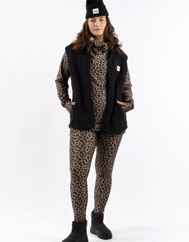 Eivy Lumberjackie Sherpa Vest Black Fleeceweste weiches Sherpa-Vlies