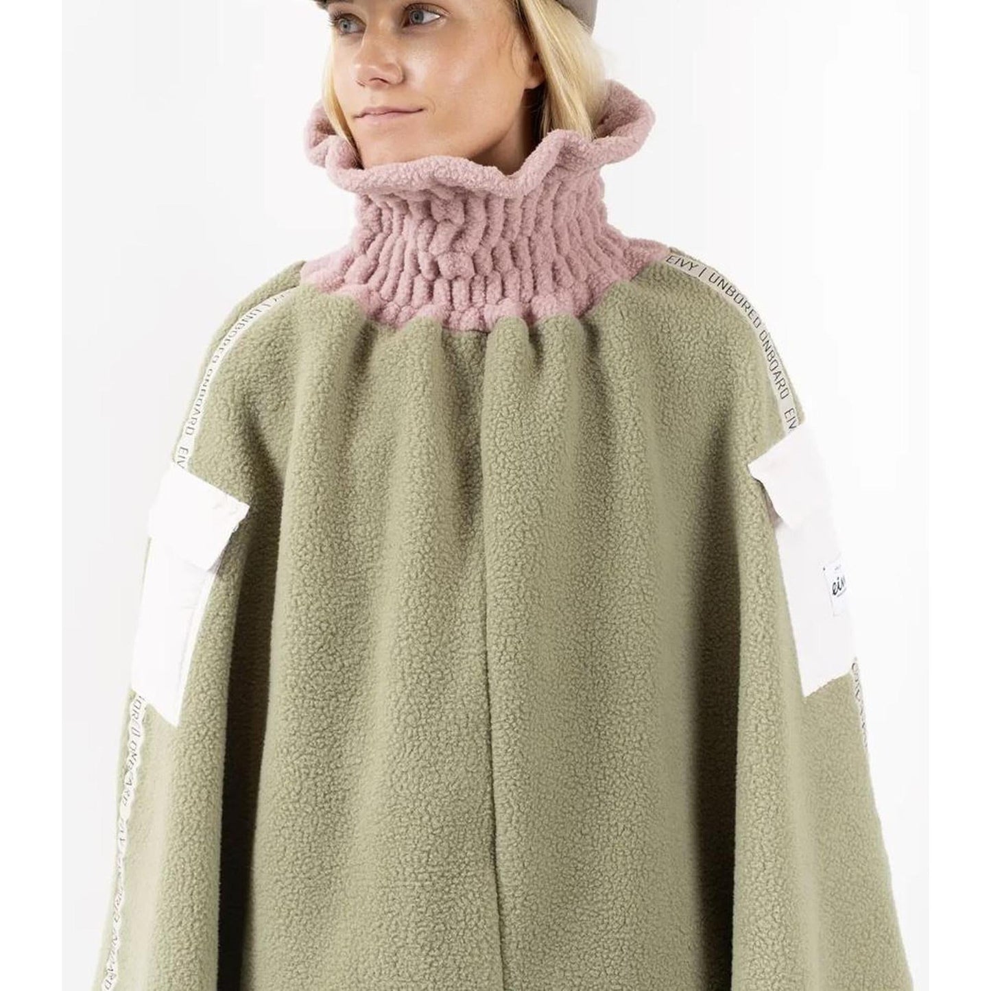 Eivy Valley Sherpa Skirt Faded Blocks Strickrock Rock aus Sherpa-Fleece