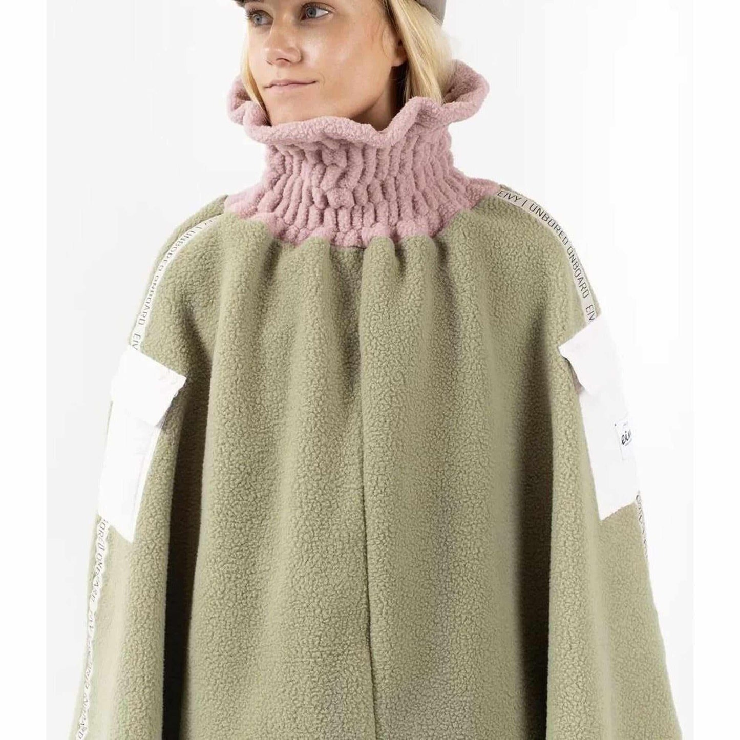 Eivy Valley Sherpa Skirt Faded Blocks Strickrock Rock aus Sherpa-Fleece