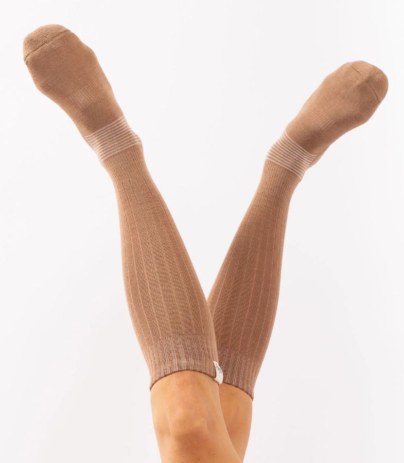Eivy Rib Wool Socks Faded Coffee