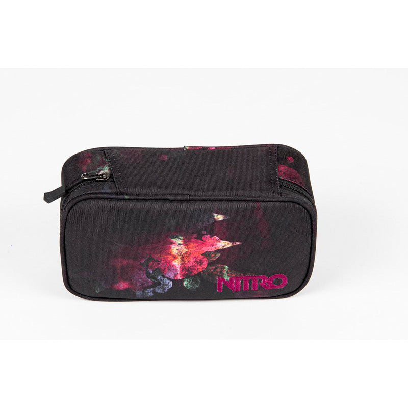 Nitro Pencil Case XL Federmäppchen für Schule Black Rose Federmappe Mäppchen Schlampermäppchen Faulenzer