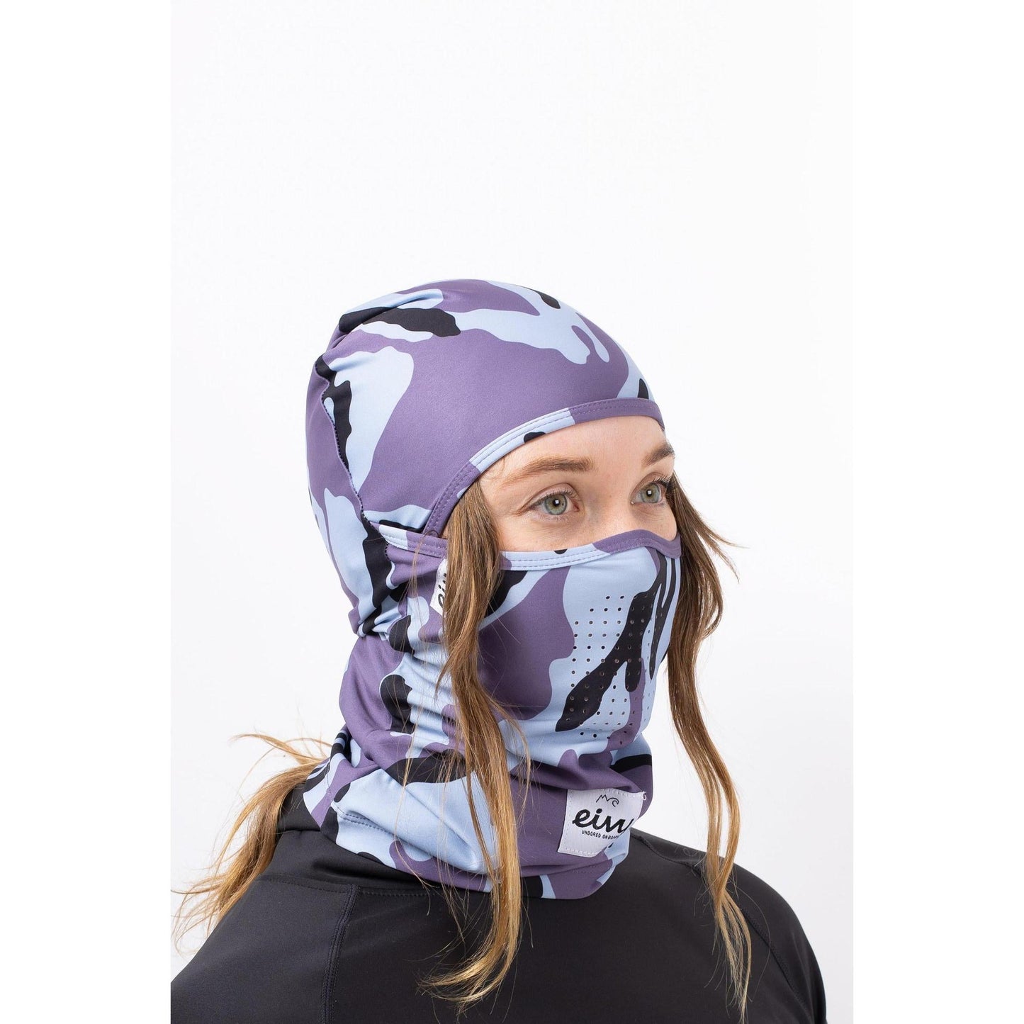 Eivy Hinge Balaclava Black Damen Sturmhaube Purple Stray