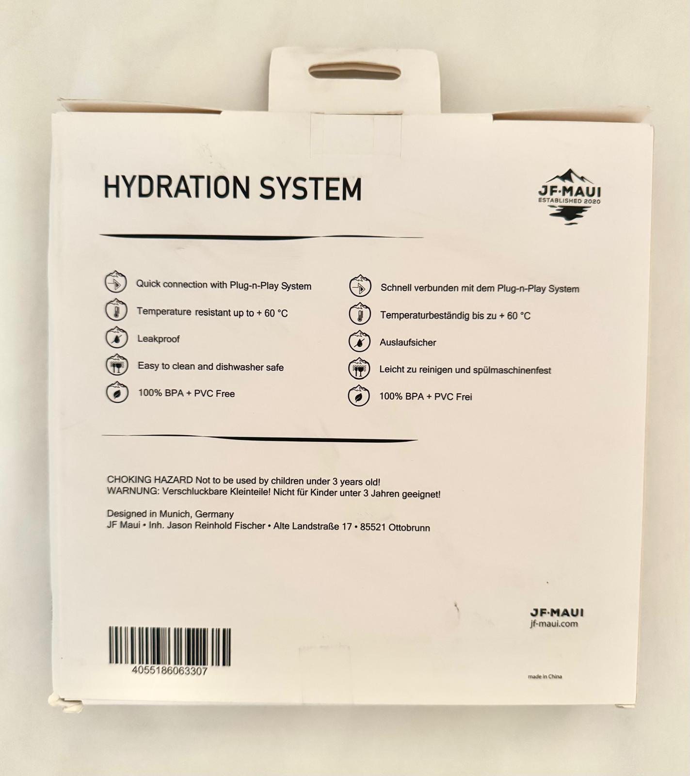 JF Maui 2L Trinksystem -Trinkblase für Rucksäcke