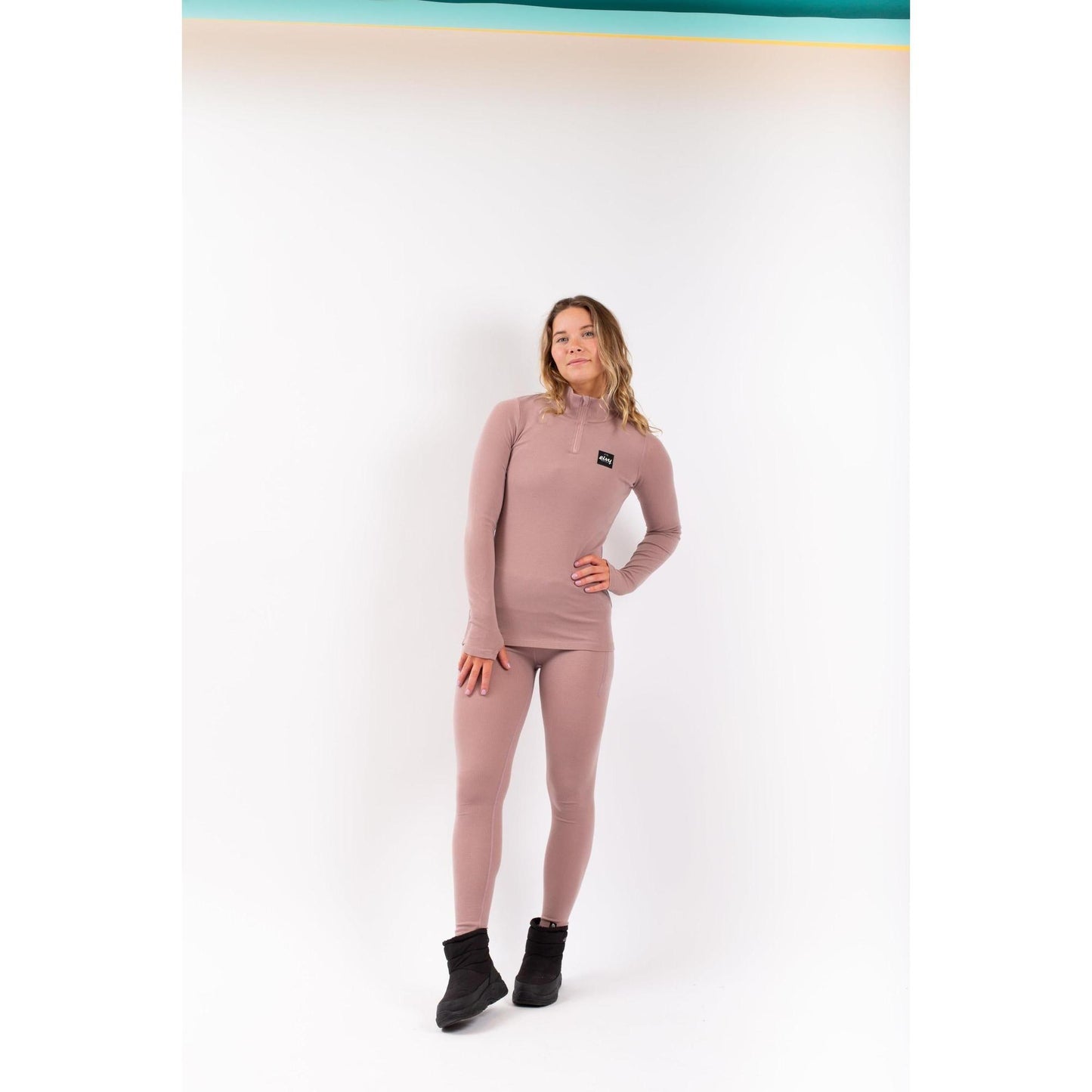 Eivy Journey Wool Rib Top Snowboard Faded Woodrose