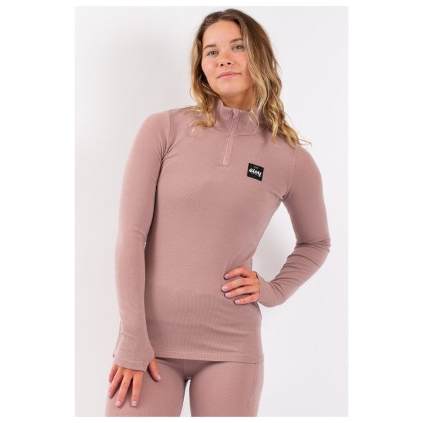 Eivy Journey Wool Rib Top Faded Woodrose