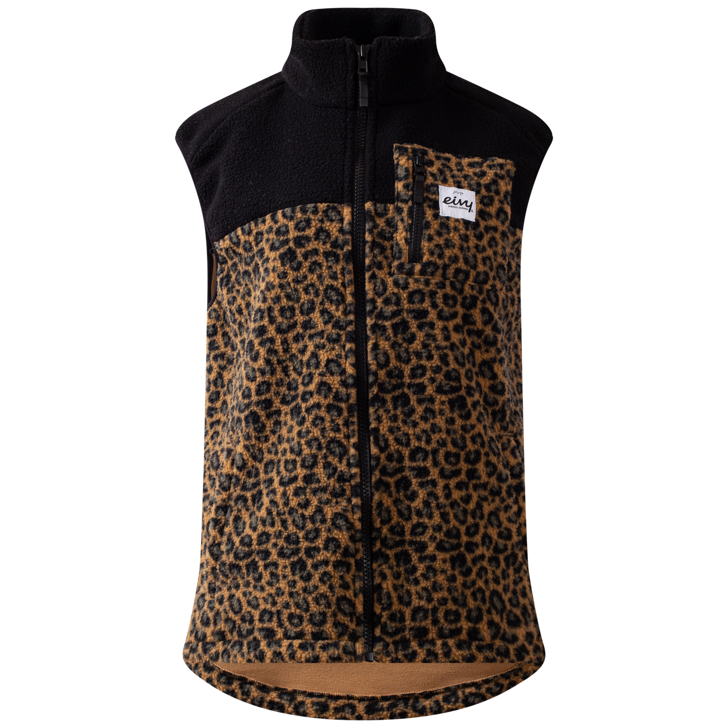 Eivy Lumberjackie Sherpa Vest Leopard leopardengemusterte Fleeceweste