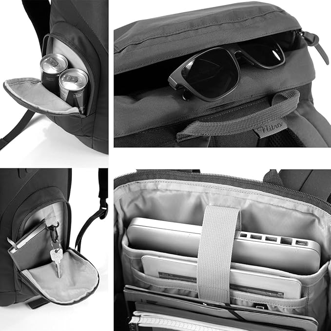 Nitro Daypacker 32L Rucksack mit 15 Zoll Laptopfach Black Noise