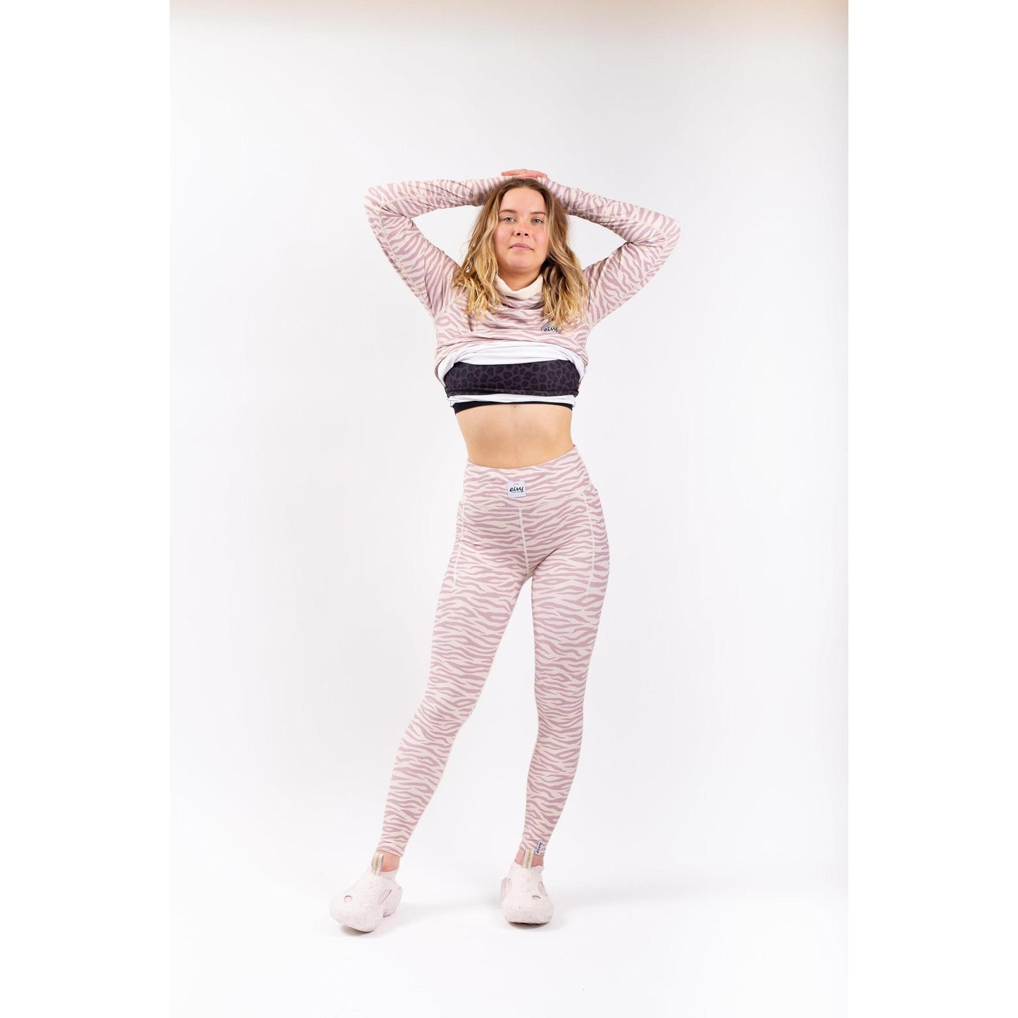Eivy Pocket Tights Snowboard Pastel Zebra