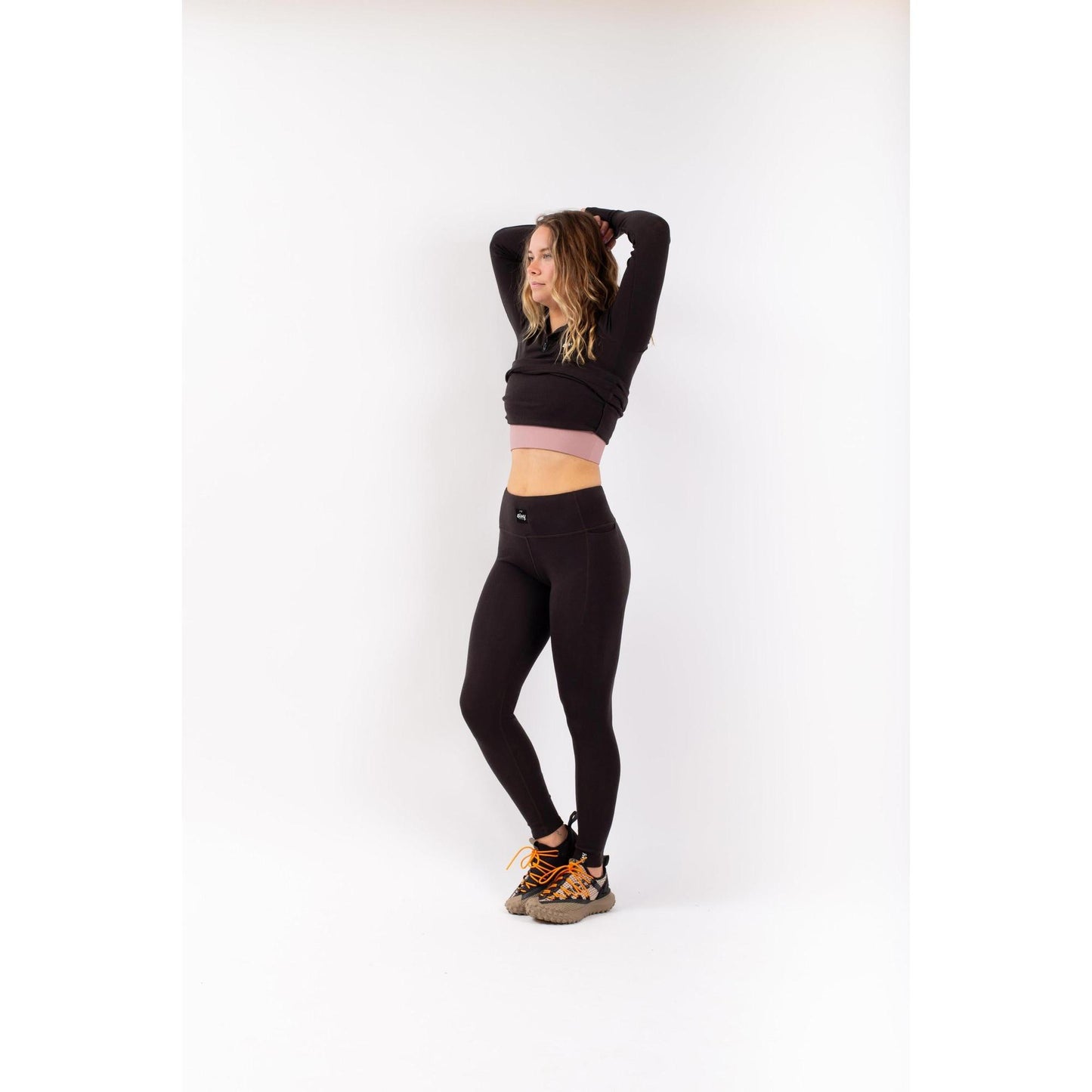 Eivy Pocket Wool Rib Tights Snowboard Black