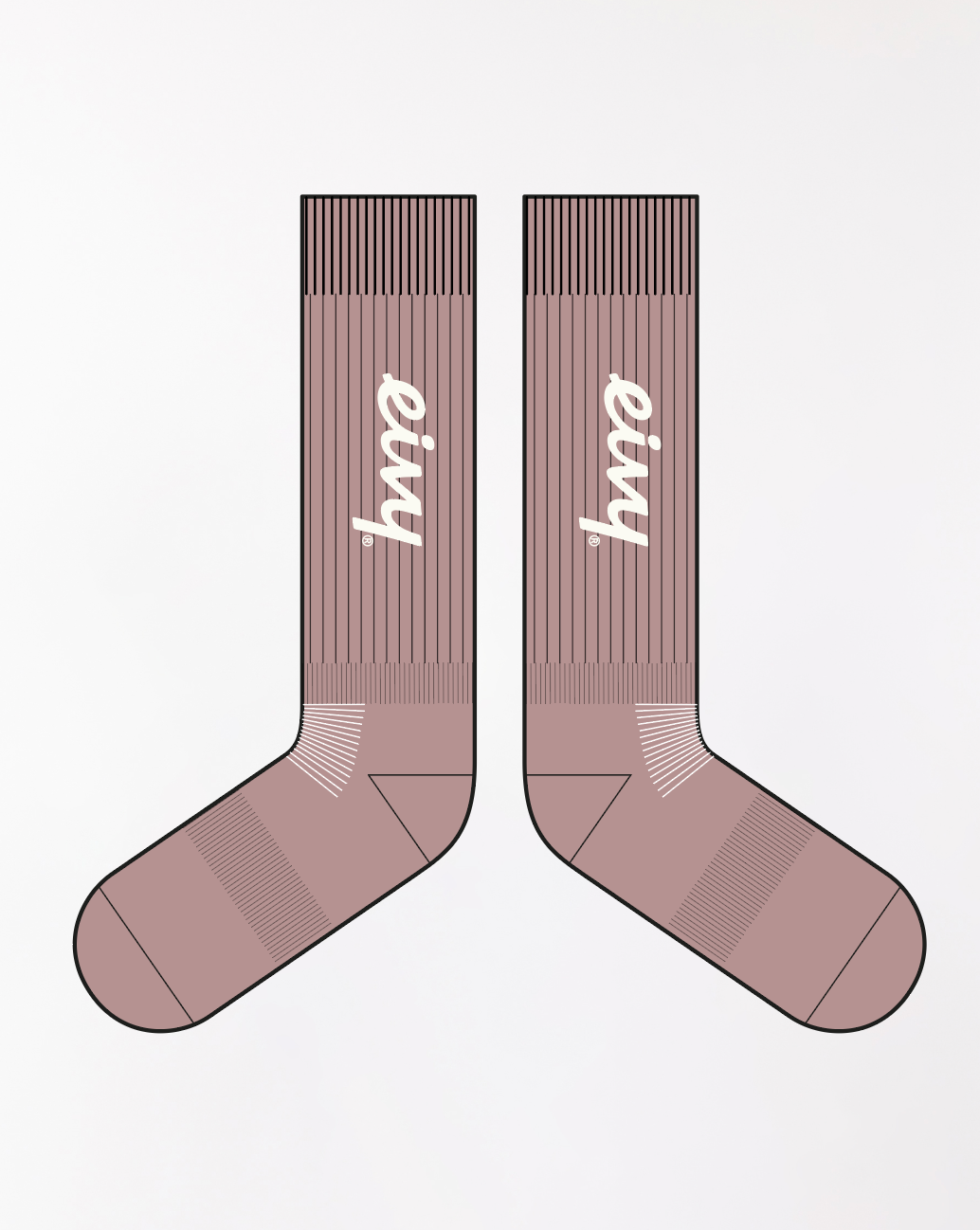 Eivy Rib Wool Socks Faded Woodrose Warme Damen-Skisocken