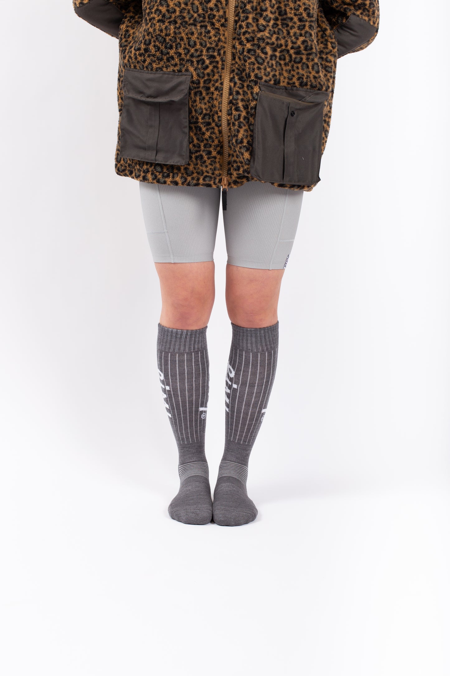 Eivy Rib Wool Socks Snowboard Grey Melange (25)