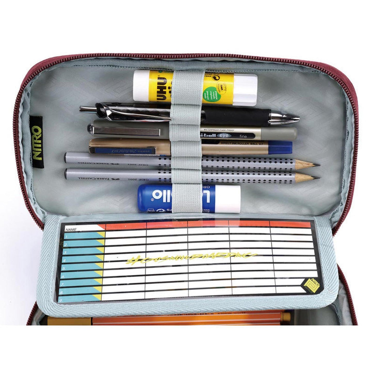 Nitro Bags PENCIL CASE XL WINE