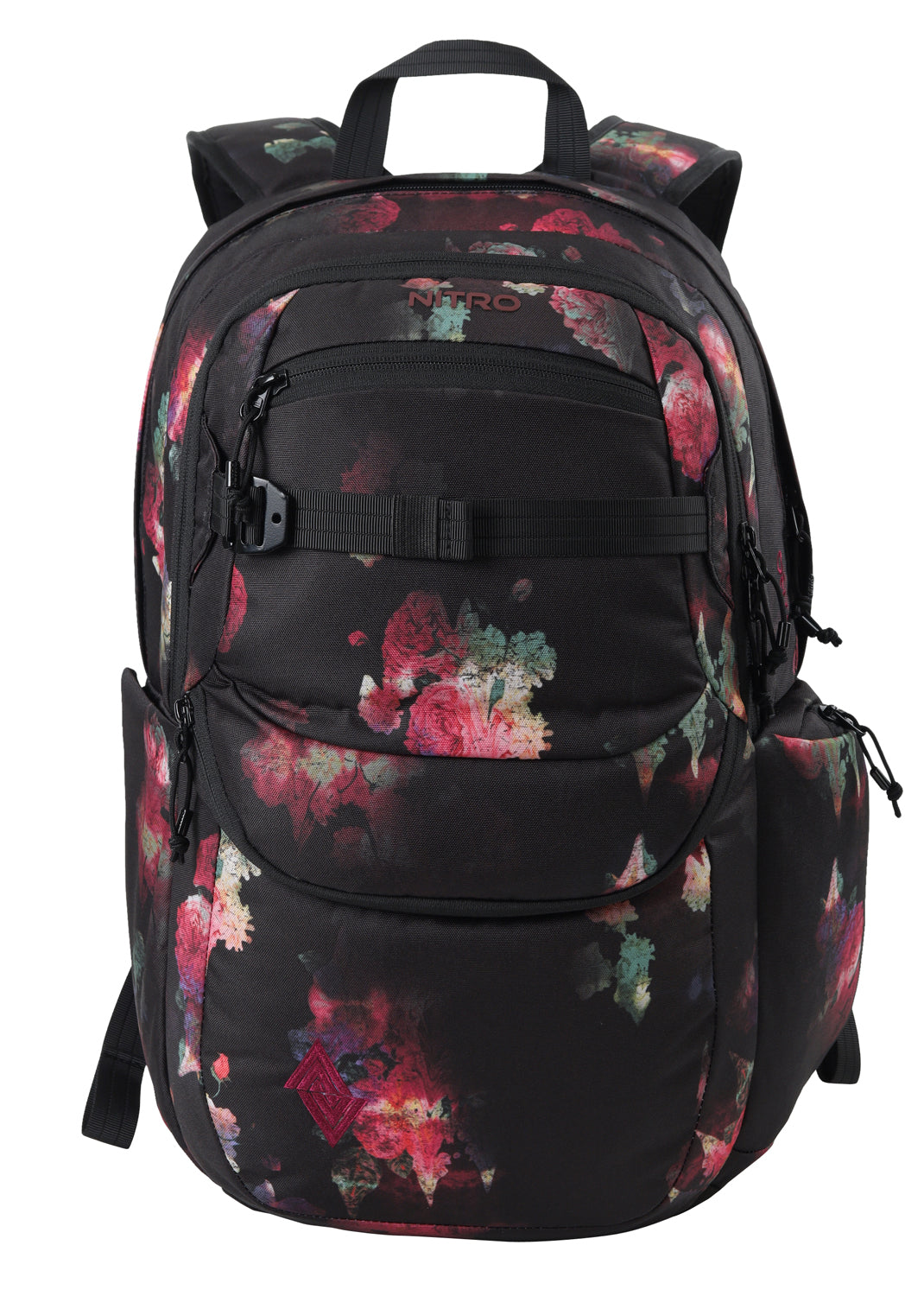 Nitro Future Hero 37 Liter Rucksack BLACK ROSE (Blumen) Daypack mit 17 Zoll Laptopfach