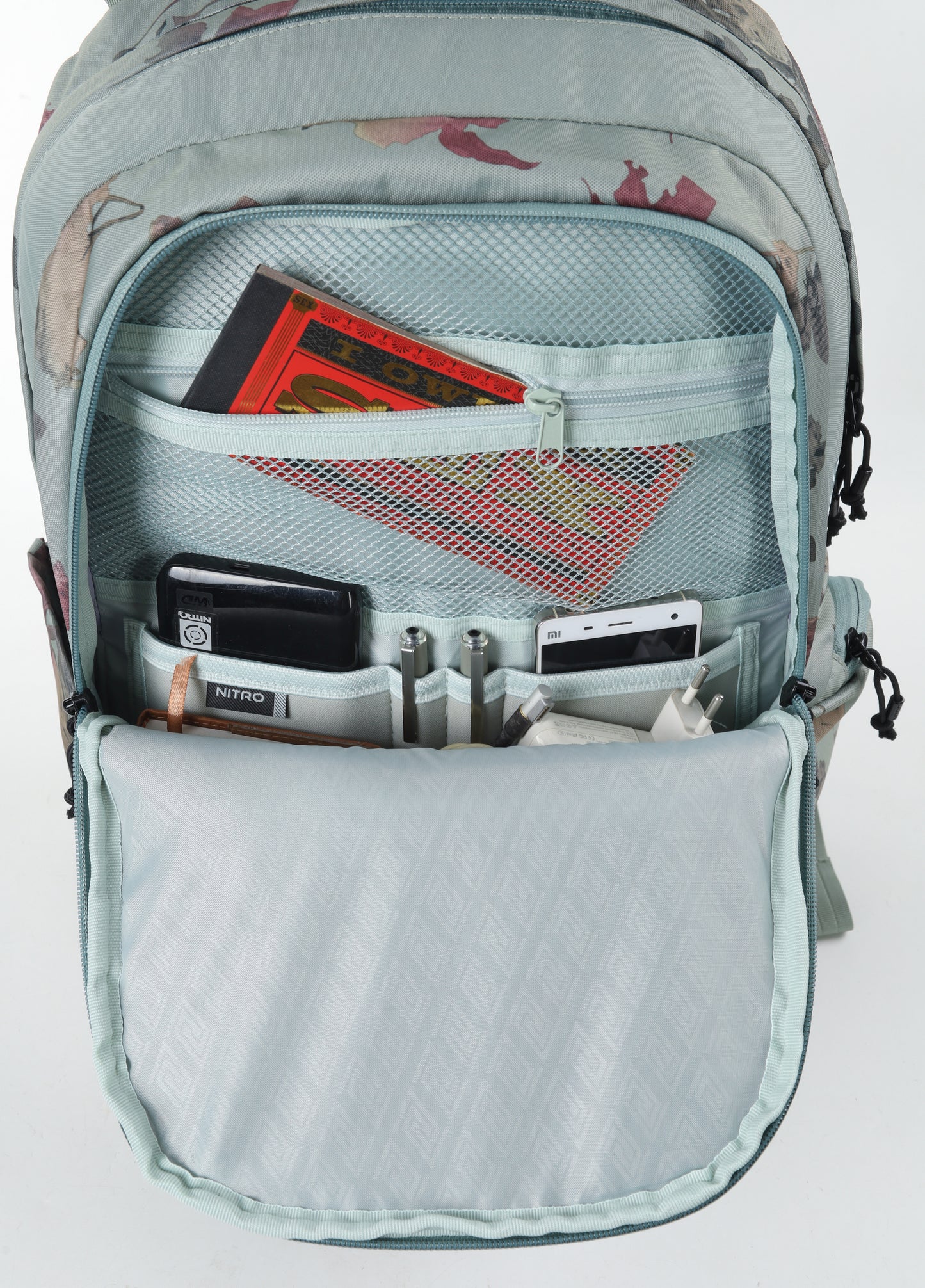 Nitro Future Hero 37 Liter Rucksack DEAD FLOWER Blumen Pack mit 17 Zoll Laptopfach