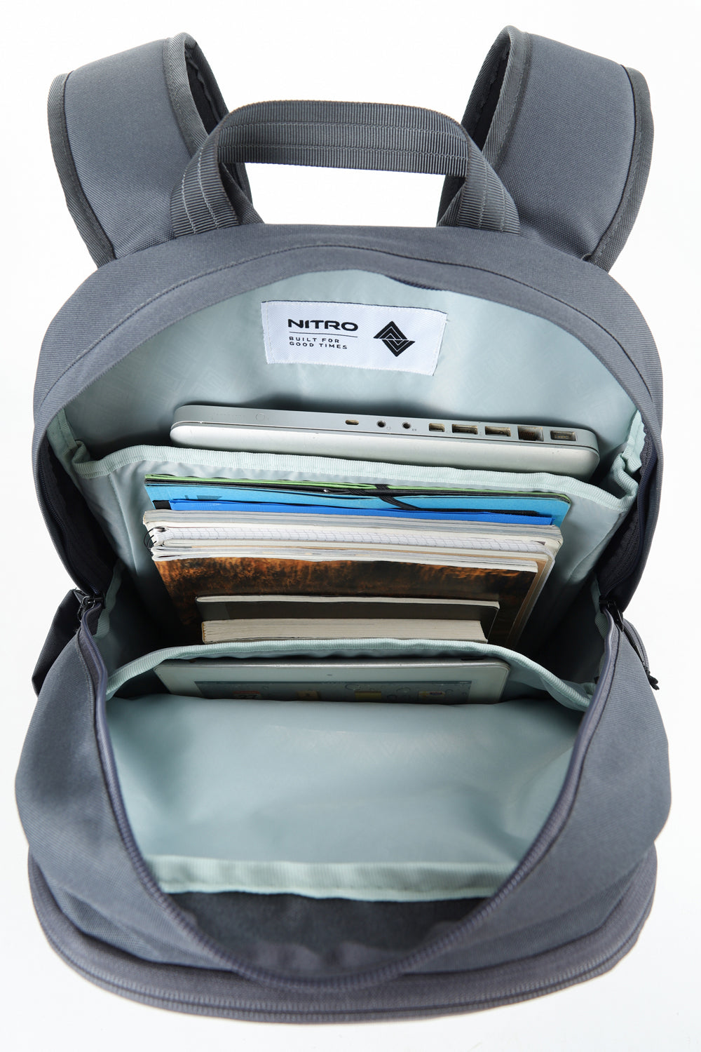 Nitro Future Hero 37 Liter Rucksack Graphite Daypack mit 17 Zoll Laptopfach