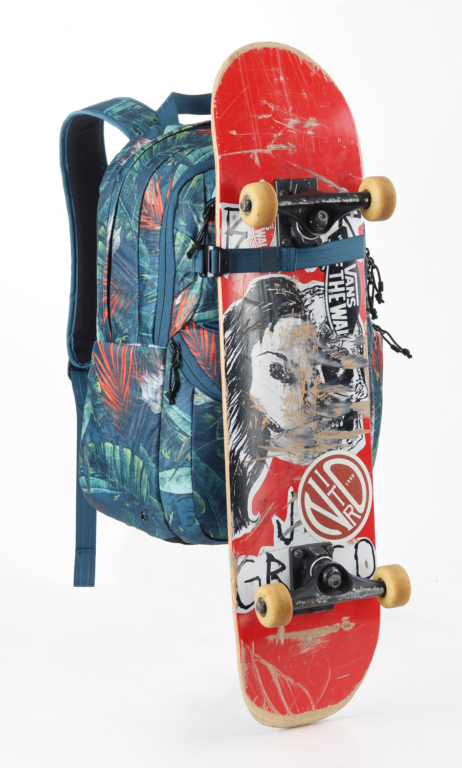 Nitro Future Hero 37 Liter Rucksack TROPICAL (Blumen) Daypack mit 17 Zoll Laptopfach