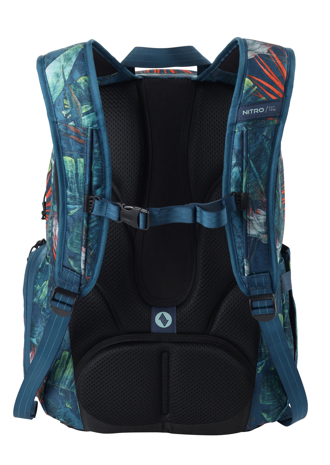 Nitro Future Hero 37 Liter Rucksack TROPICAL (Blumen) Daypack mit 17 Zoll Laptopfach
