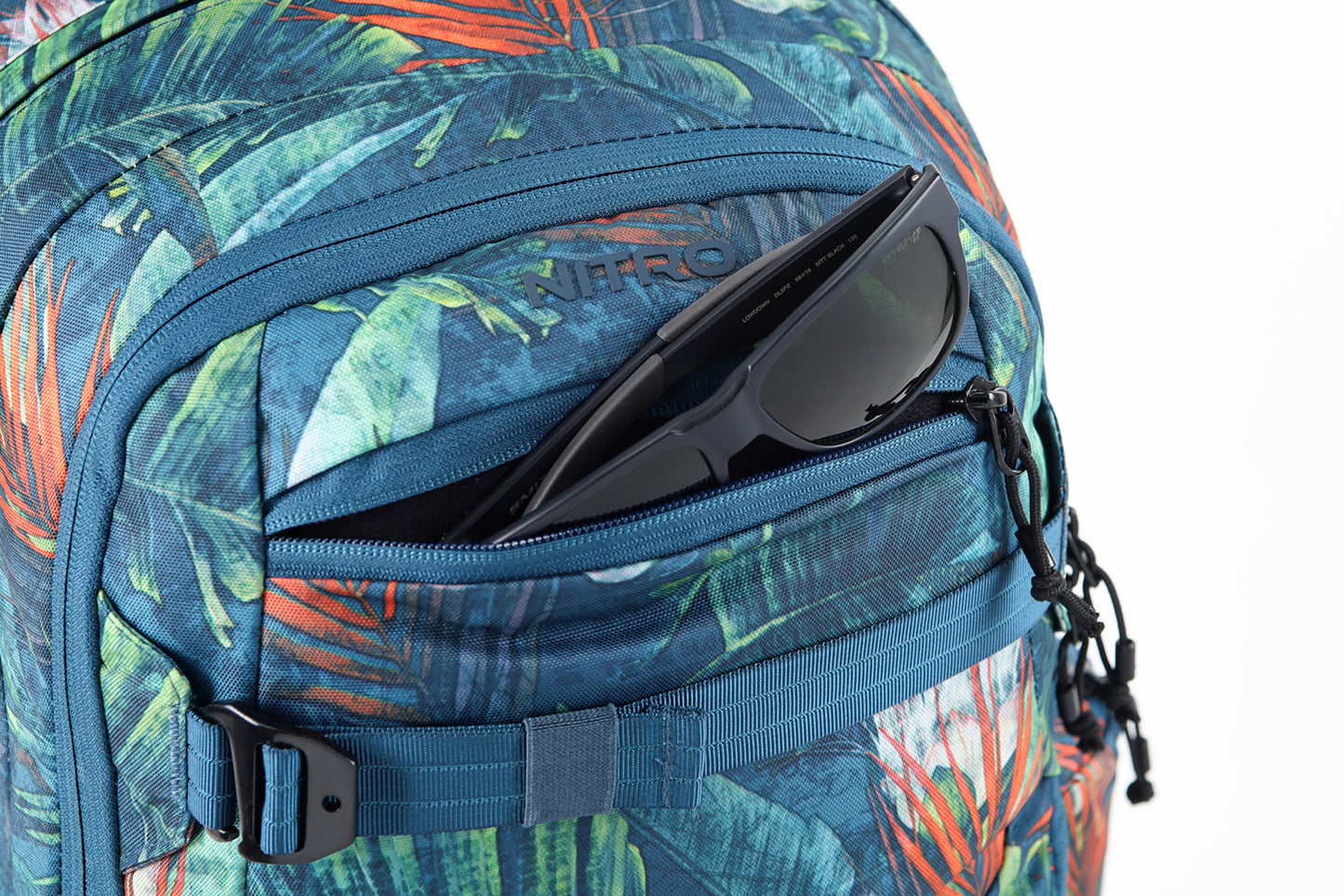 Nitro Future Hero 37 Liter Rucksack TROPICAL (Blumen) Daypack mit 17 Zoll Laptopfach