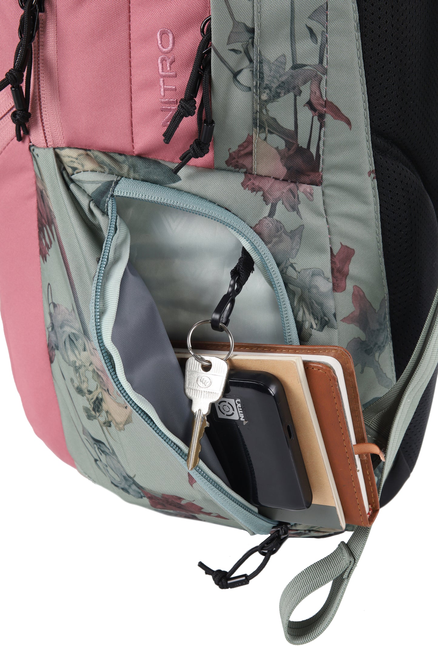Nitro Future Hero 37 Liter Rucksack Woodrose Daypack mit 17 Zoll Laptopfach