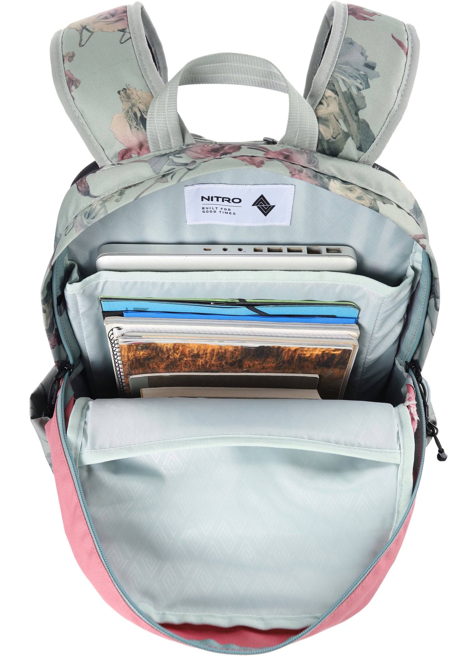 Nitro Future Hero 35 Liter Rucksack Woodrose Daypack mit 17 Zoll Laptopfach