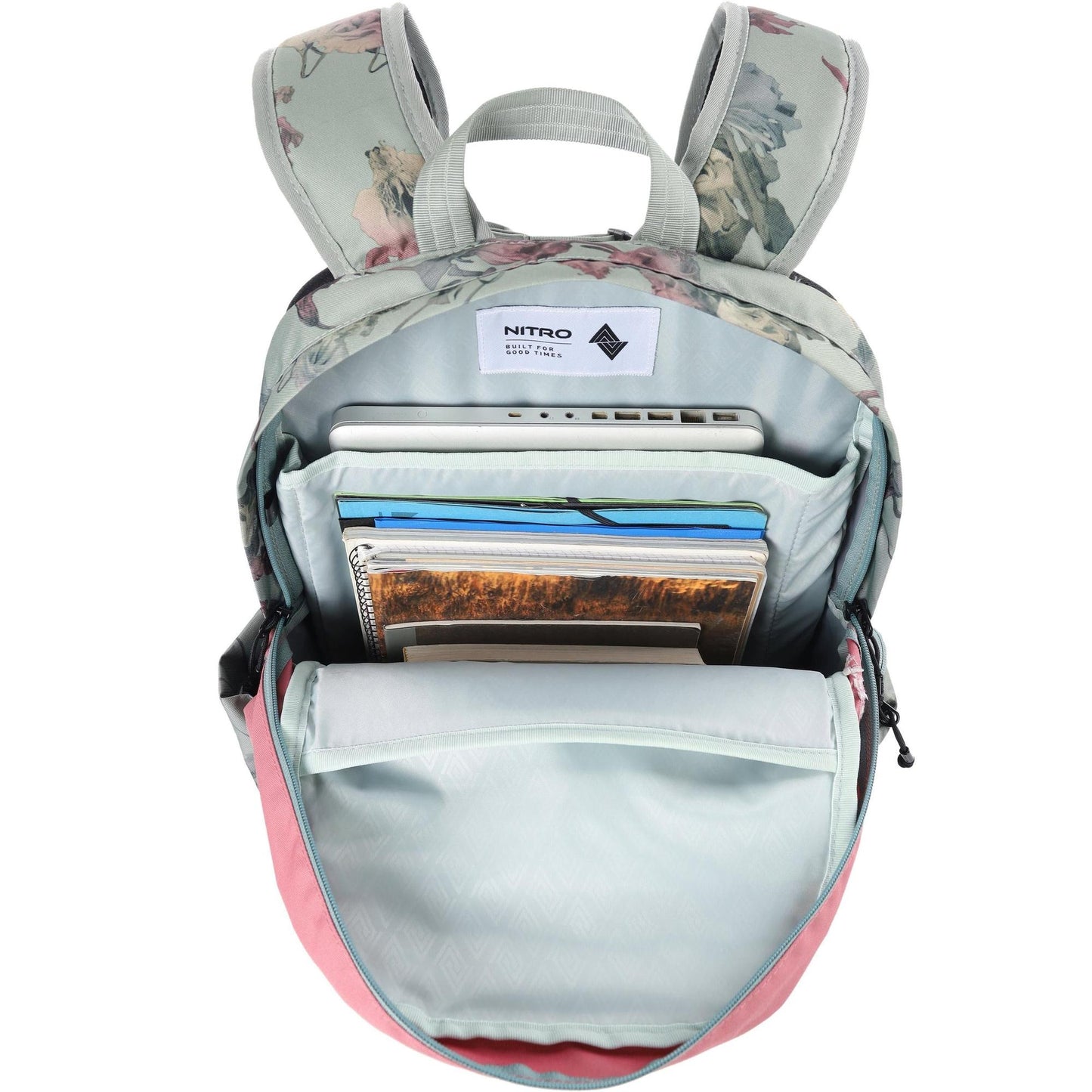 Nitro Future Hero 35 Liter Rucksack Woodrose Daypack mit 17 Zoll Laptopfach
