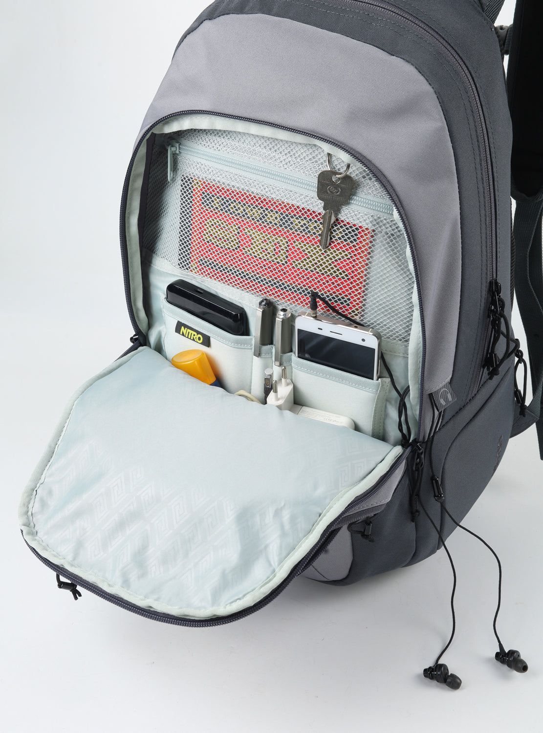 Nitro Stas 29L Rucksack mit 15 Zoll Laptopfach GRAPHITE (Grau)