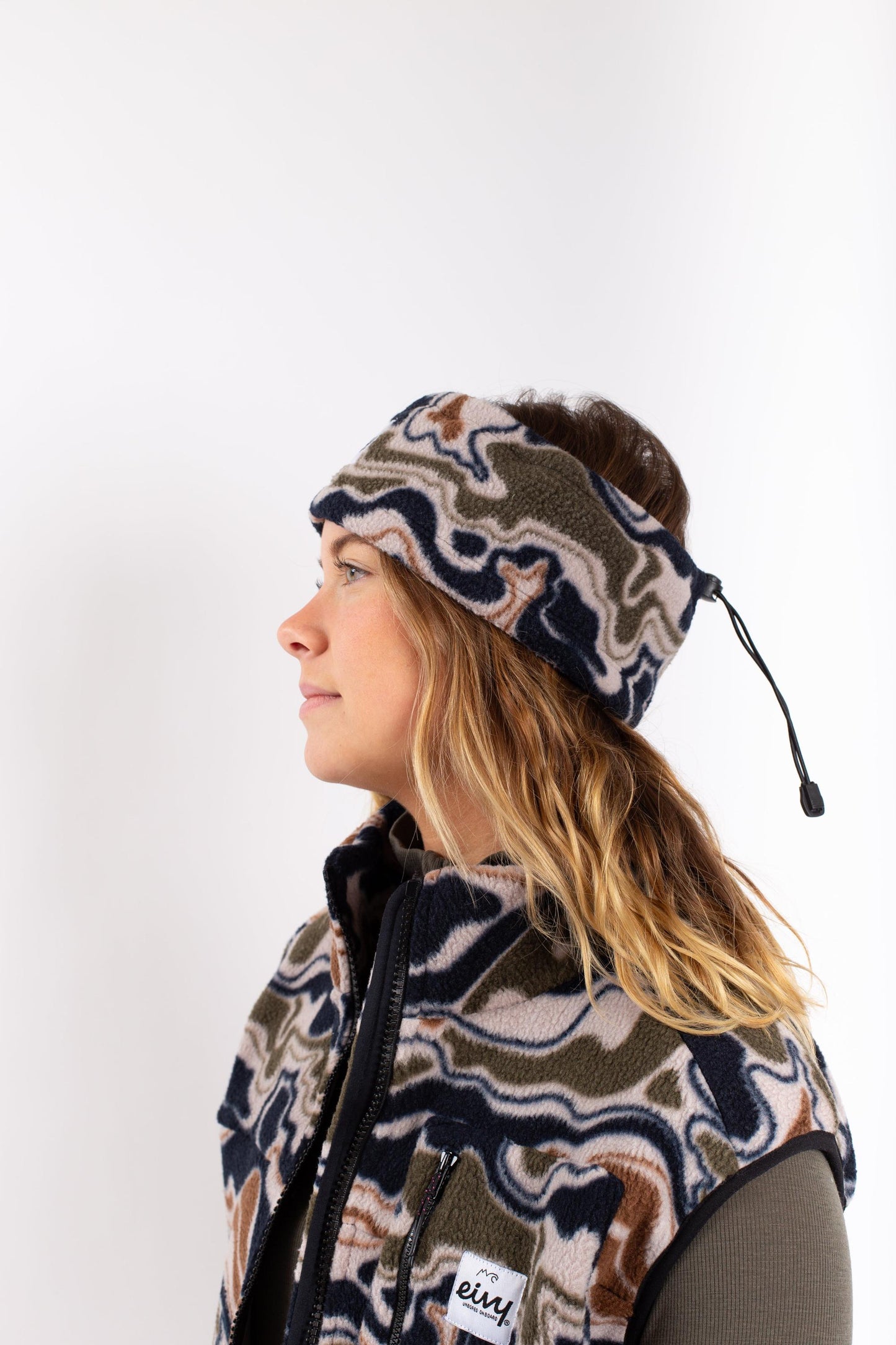 Eivy Throwback Sherpa Headband Snowboard Curve Camo (25)