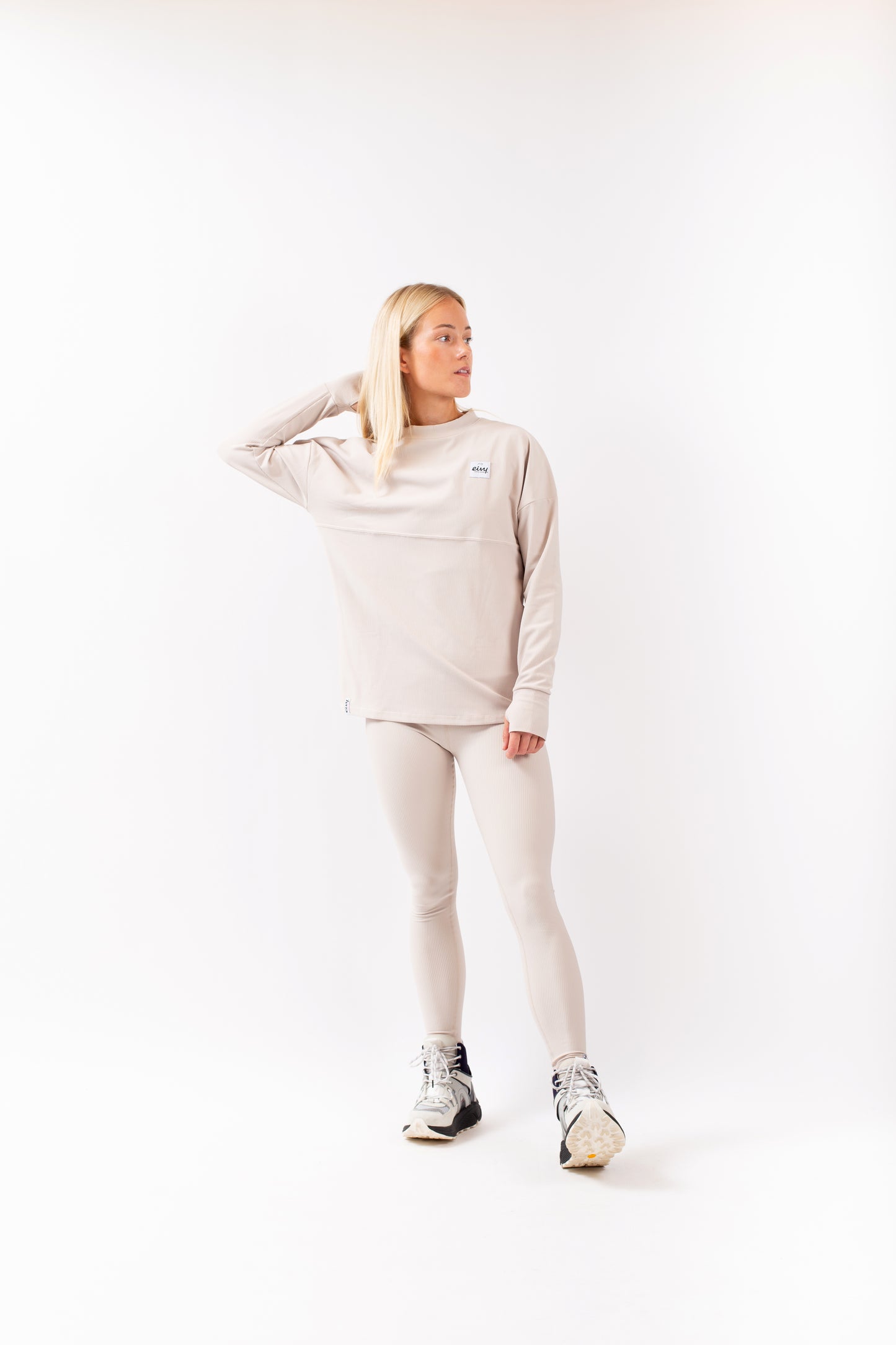 Eivy Venture Rib Top Faded Cloud langärmliges Funktionsshirt