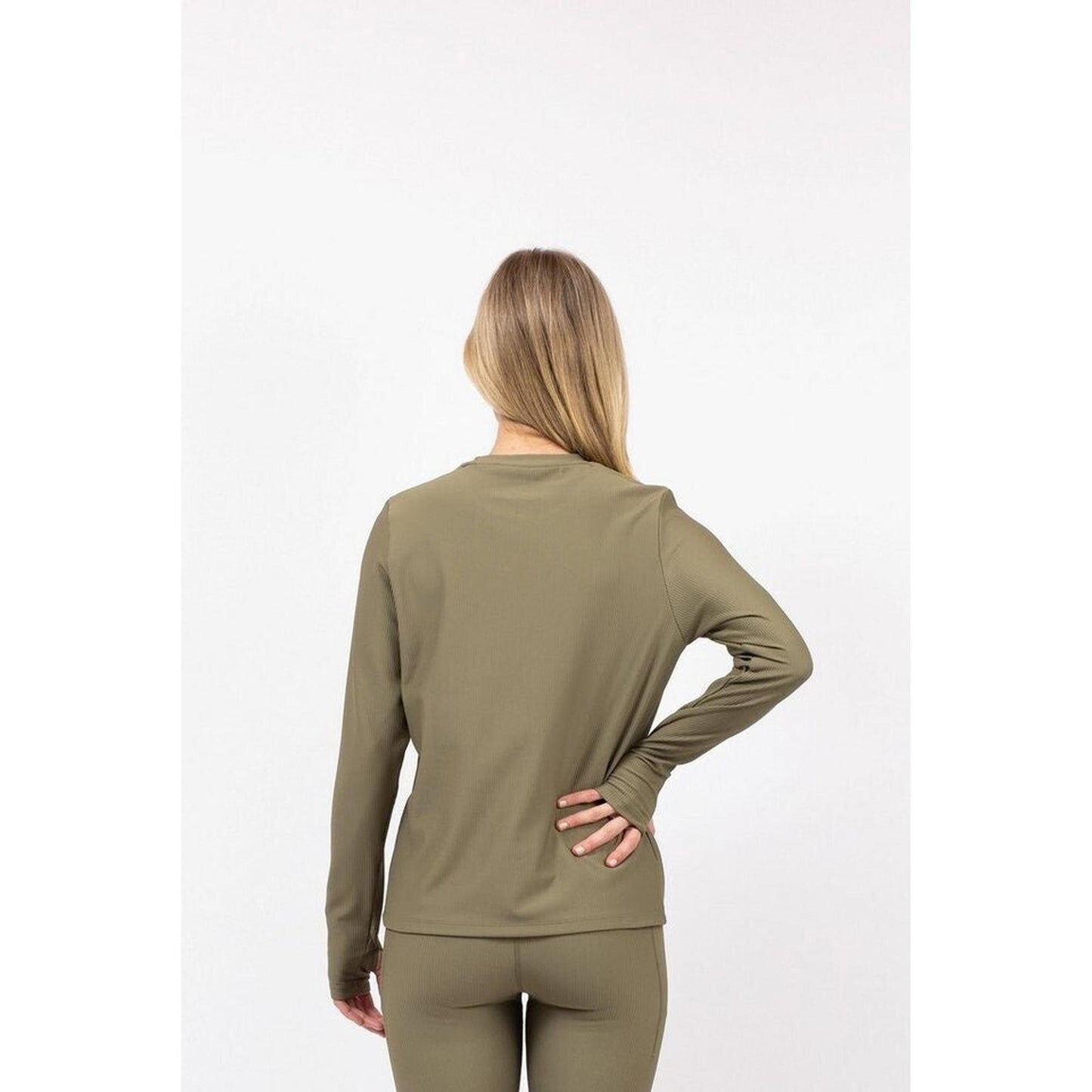 Eivy VERSA LOOSE FIT RIB TO Olive hochwertigen Damen-Baselayer