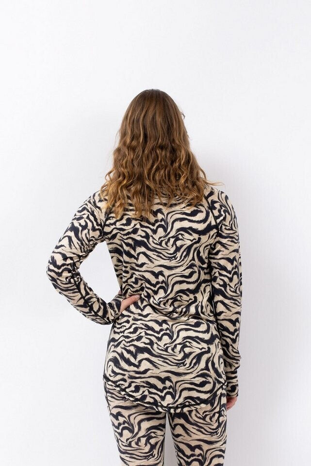 Eivy Damen Icecold Wool Top – Animal Swirl