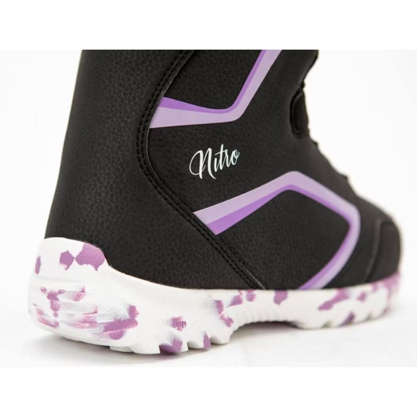 Nitro Droid QLS BLK-PURPLE-WHITE Snowboardboot Kinder