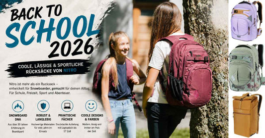 Coole Schulrucksäcke 2026: Warum Nitro der lässige Begleiter für Schule, Freizeit und Abenteuer ist