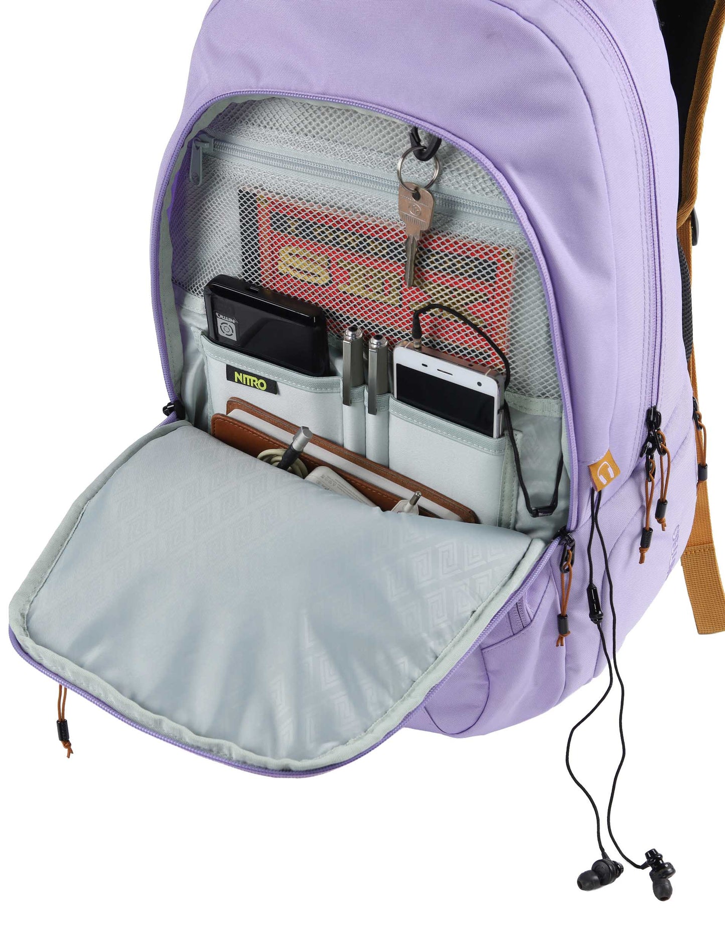 Nitro Stash 29L Rucksack mit 15 Zoll Laptoptasche Lavender