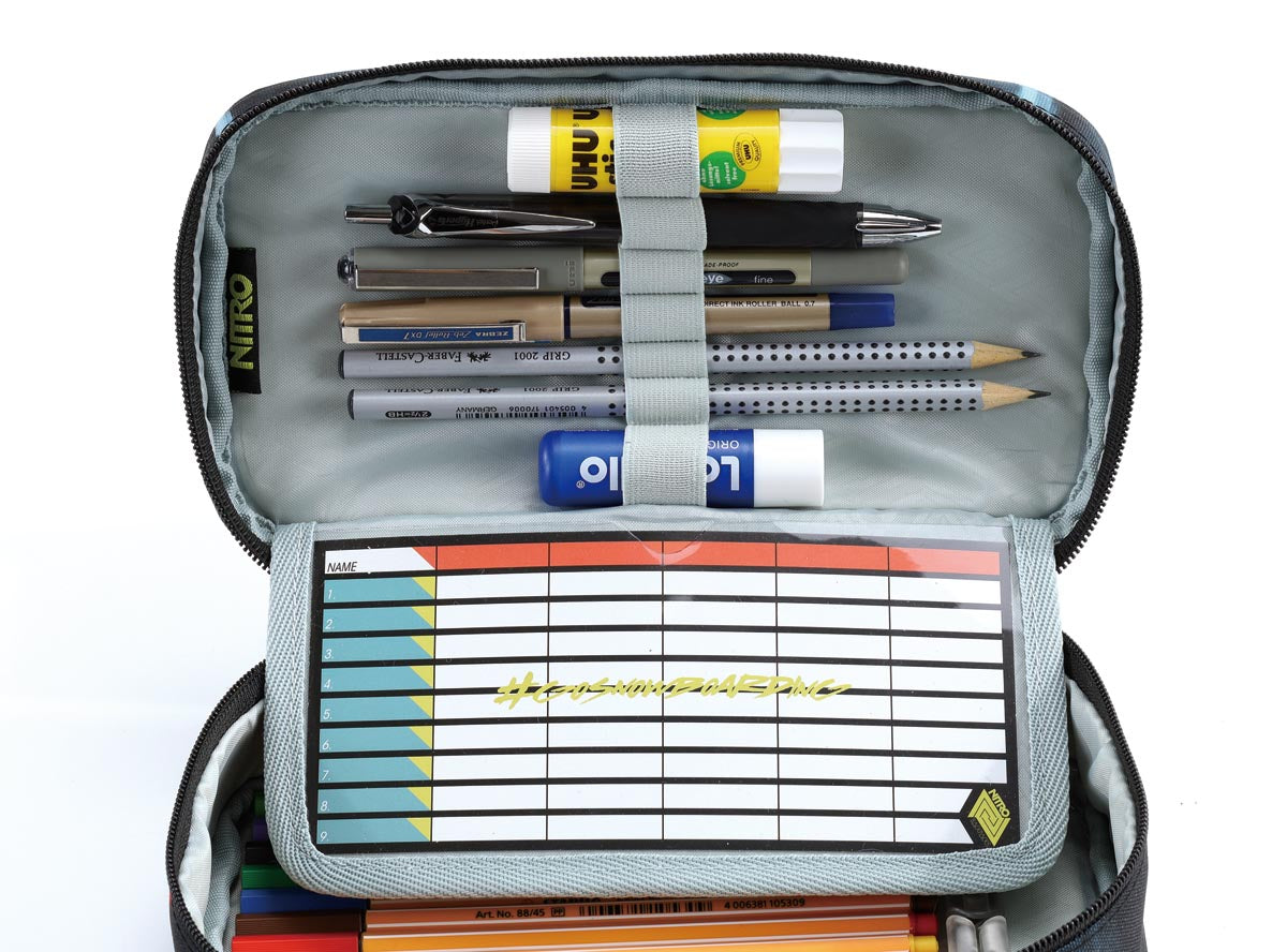 Nitro Schulrucksack Set Chase Acid Dawn – 3-teilig inkl. Pencil Case XL & Sportsack