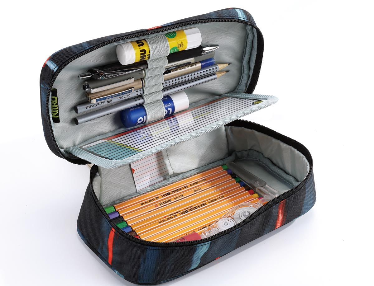 Nitro Schulrucksack Set Chase Acid Dawn – 3-teilig inkl. Pencil Case XL & Sportsack