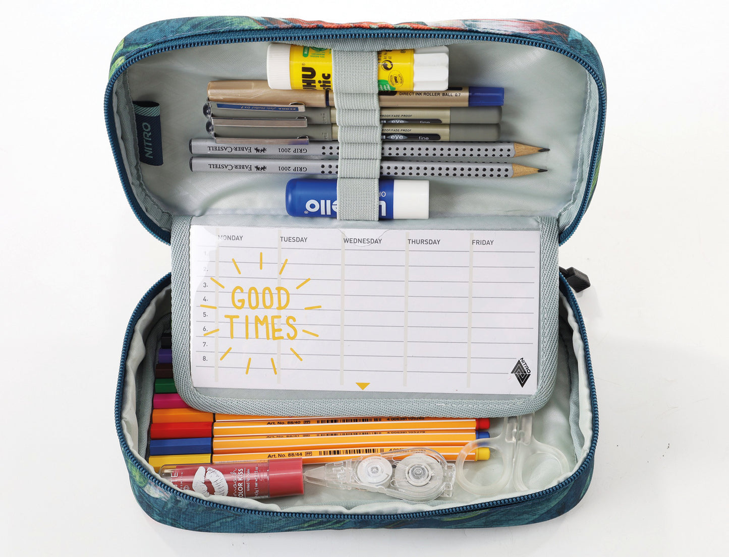 Future Hero Set inkl. Pencil Case XL und 3 POSCA Markern Farbe Tropical